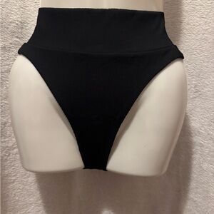 Aerie Black High-Waisted Bikini Bottom